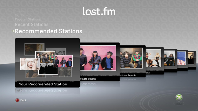 Illustration for article titled Taking A Closer Look At Last.fm On The Xbox 360